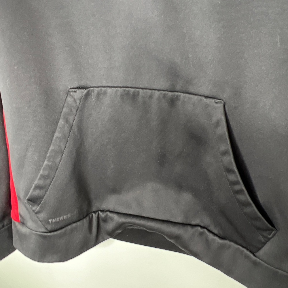 Nike Therma Dri-Fit Pull Over Hoodie Black/Ted Men's Size Large - Picture 4 of 7
